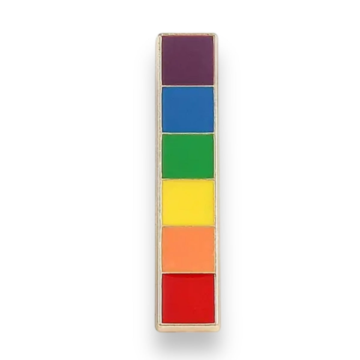 Plain Long Plate Enamel Pin - Small
