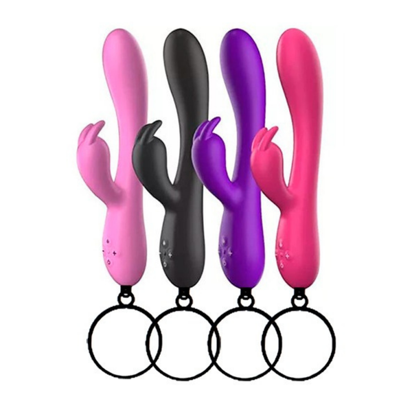 Nøglering mini massagestav med vibration