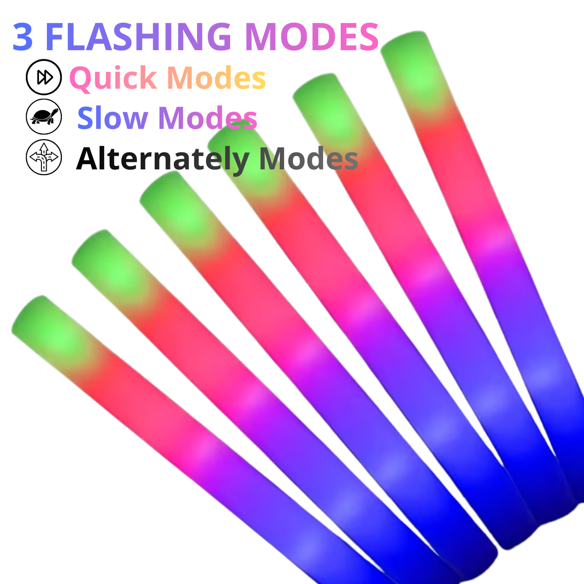 LED Light Stick with 3 Flashing Modes