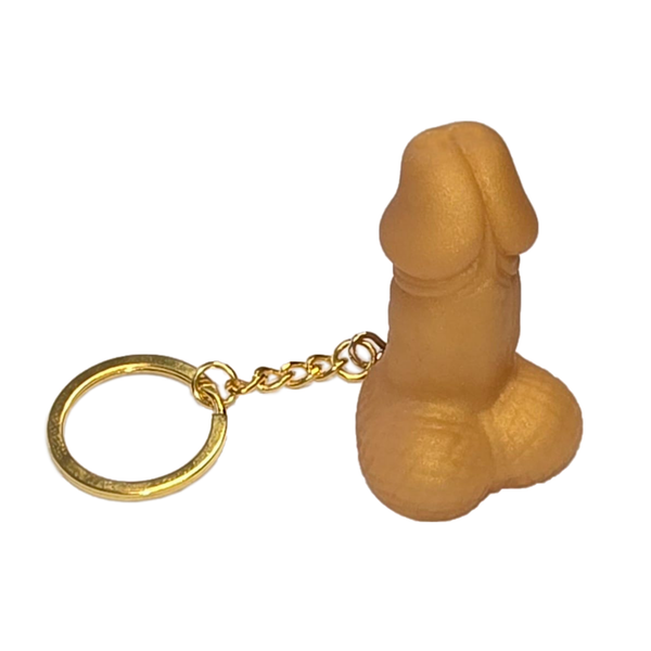 Nøglering Penis Karamelbrun