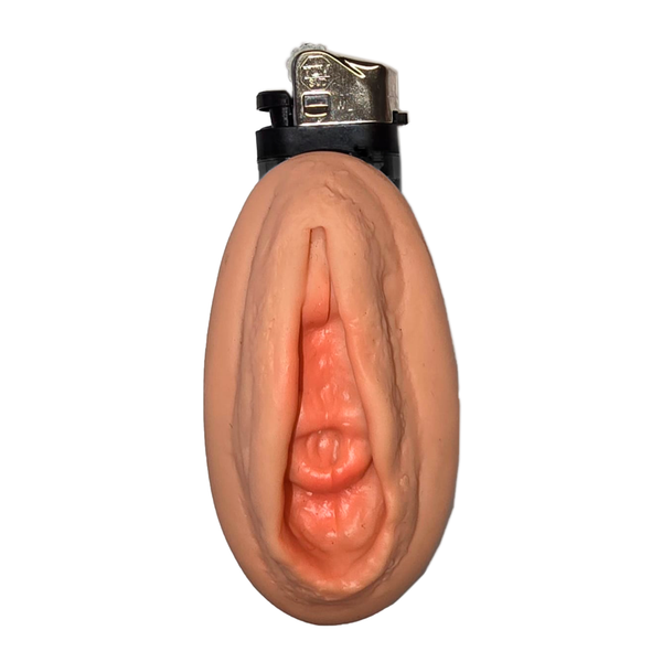 Aanstekerhoesje nude roze vulva
