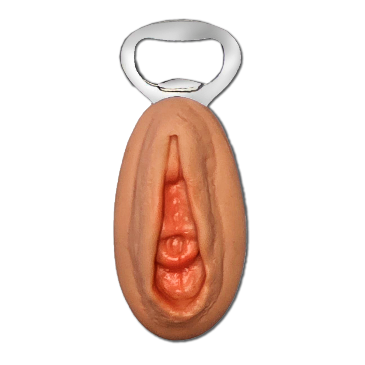Vulva Bottle Opener Nude with Pink Interior