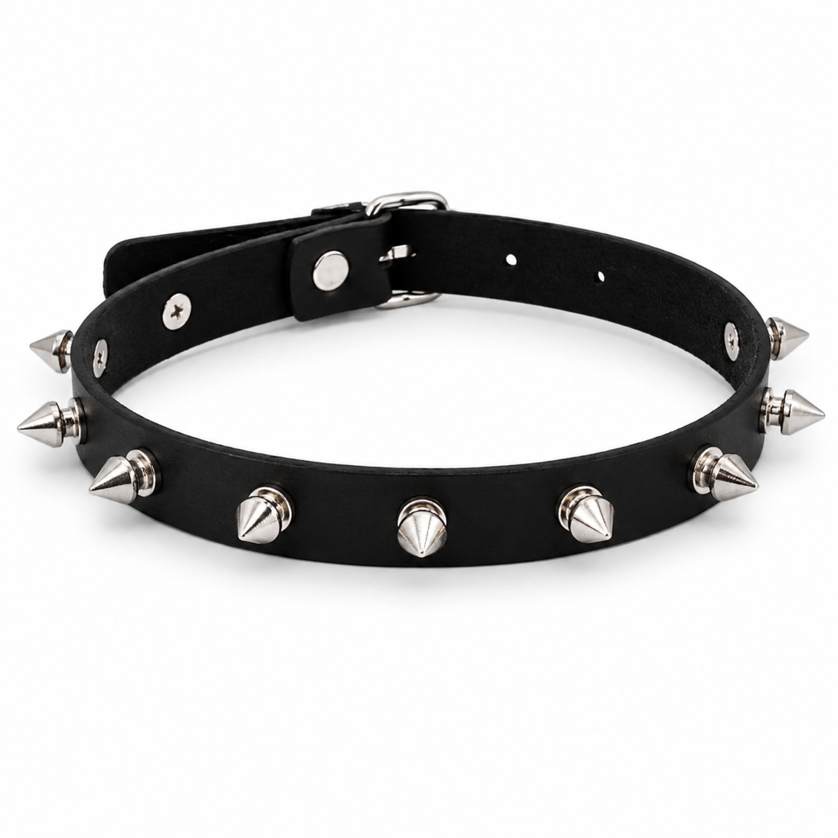 Spiked Choker - Black, Pink or Red - 40cm