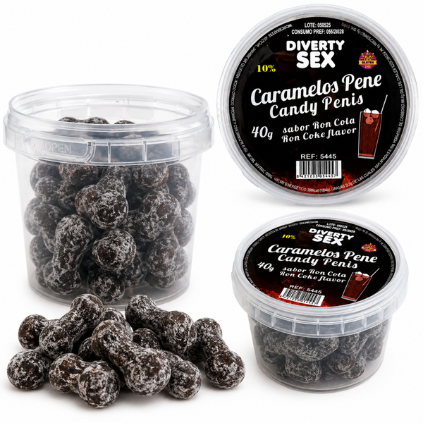 Sexy Penis Bonbon Hart Rum-Cola-Geschmack 40g