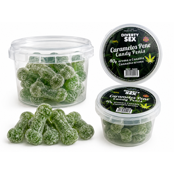 Sexy Penis Bonbons Hart Cannabis-Geschmack 40g