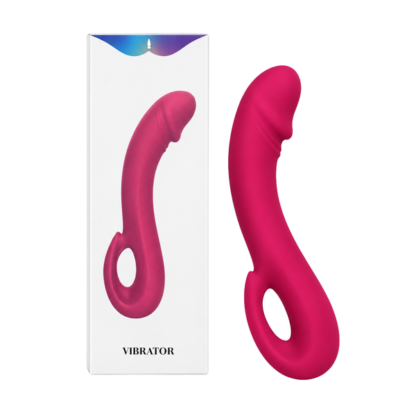 G-punkt vibrator rosa - oppladbar silikon