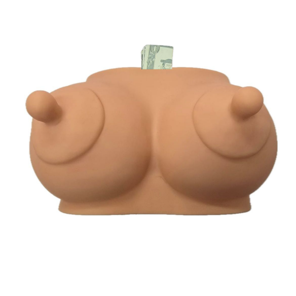 Boob Bank Grappige Spaarpot Beige