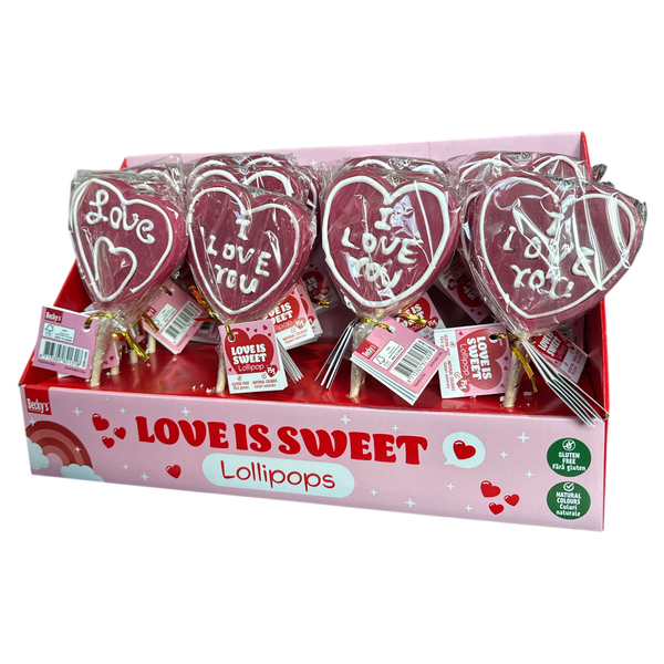 Valentinstag Herz-Lolli I Love You