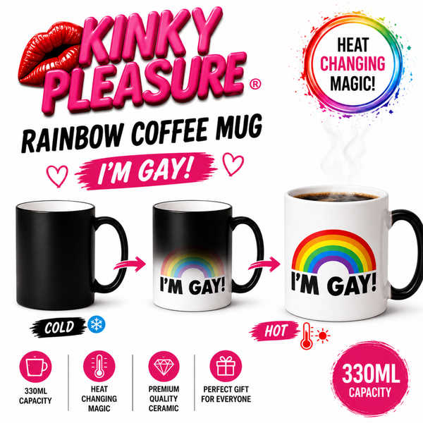 Tazza da Caffè Arcobaleno Termosensibile I'm Gay - 330 ml