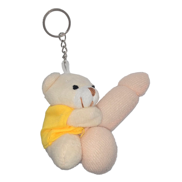 Nøglering fræk bamse med plyspenis