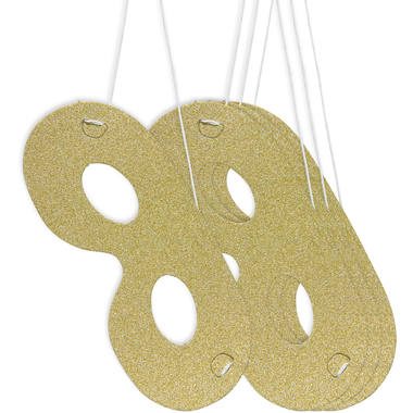 Simple Metallic Party Masks - Set of 6 - photo 2