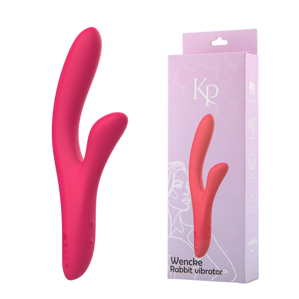 Wencke Rosa Rabbit Vibrator - Dobbel Motor, 10 Moduser