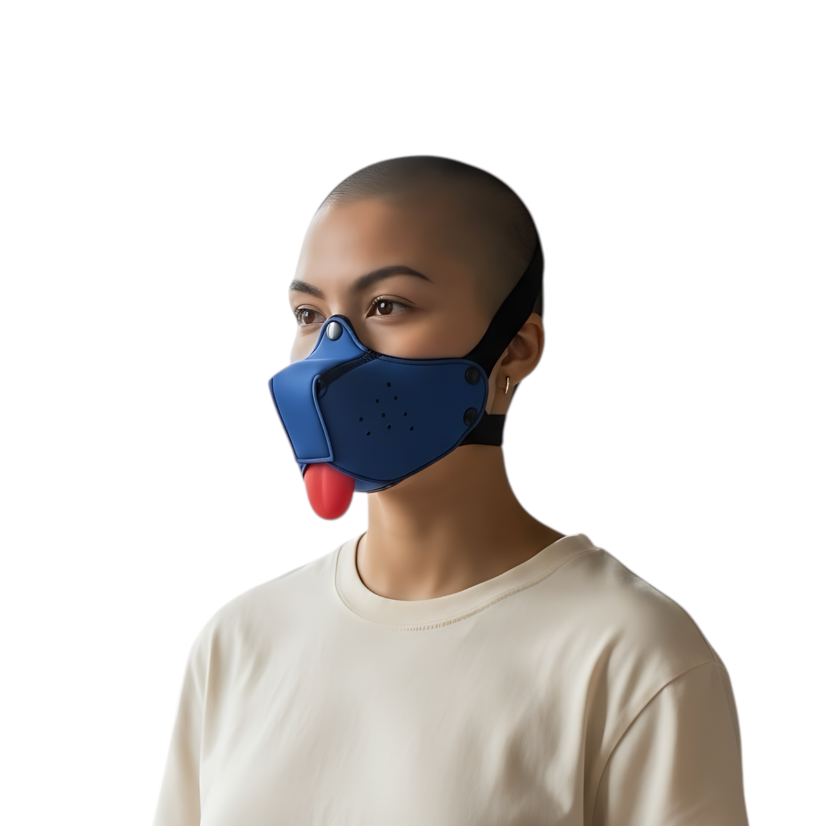 Puppy Play Dog Mask Small Blue