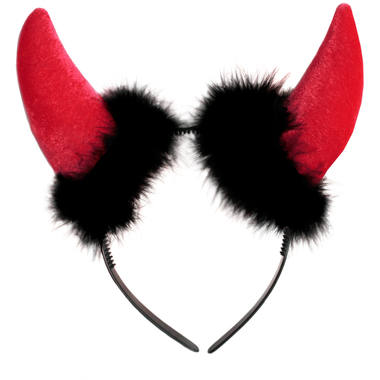 Deluxe Red Devil Horns Tiara