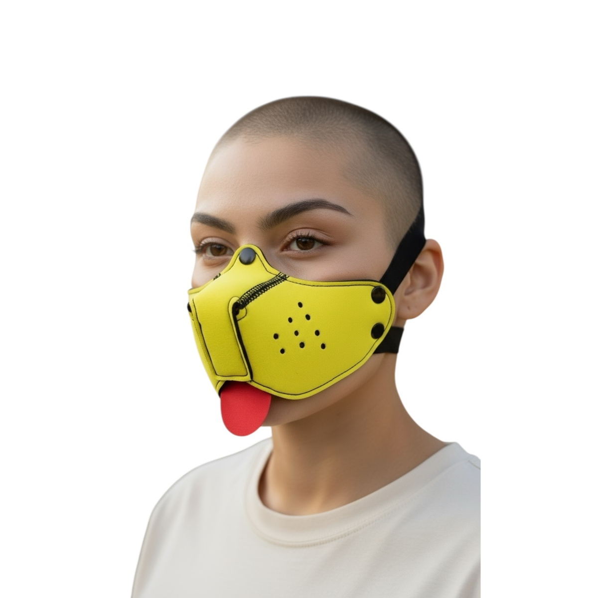Puppy Play Dog Mask Small Yellow