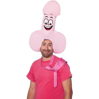 Gorro de espuma XXL con forma de pene - rosa