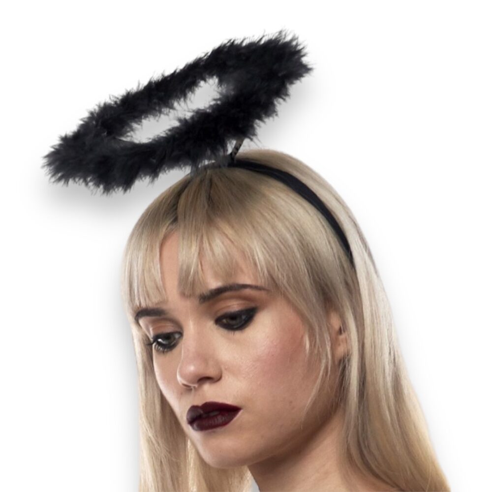 Role Play Angel Ring Tiara - Black