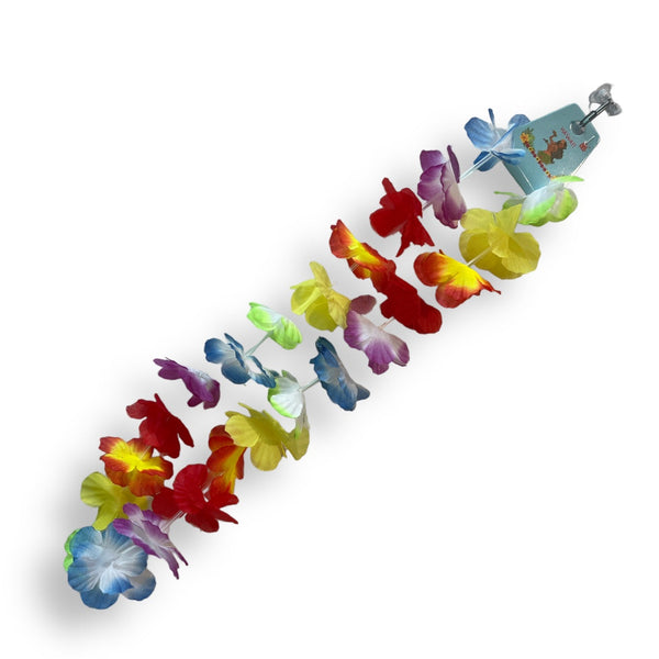 Tęczowy Hawajski Naszyjnik Lei - 45 cm