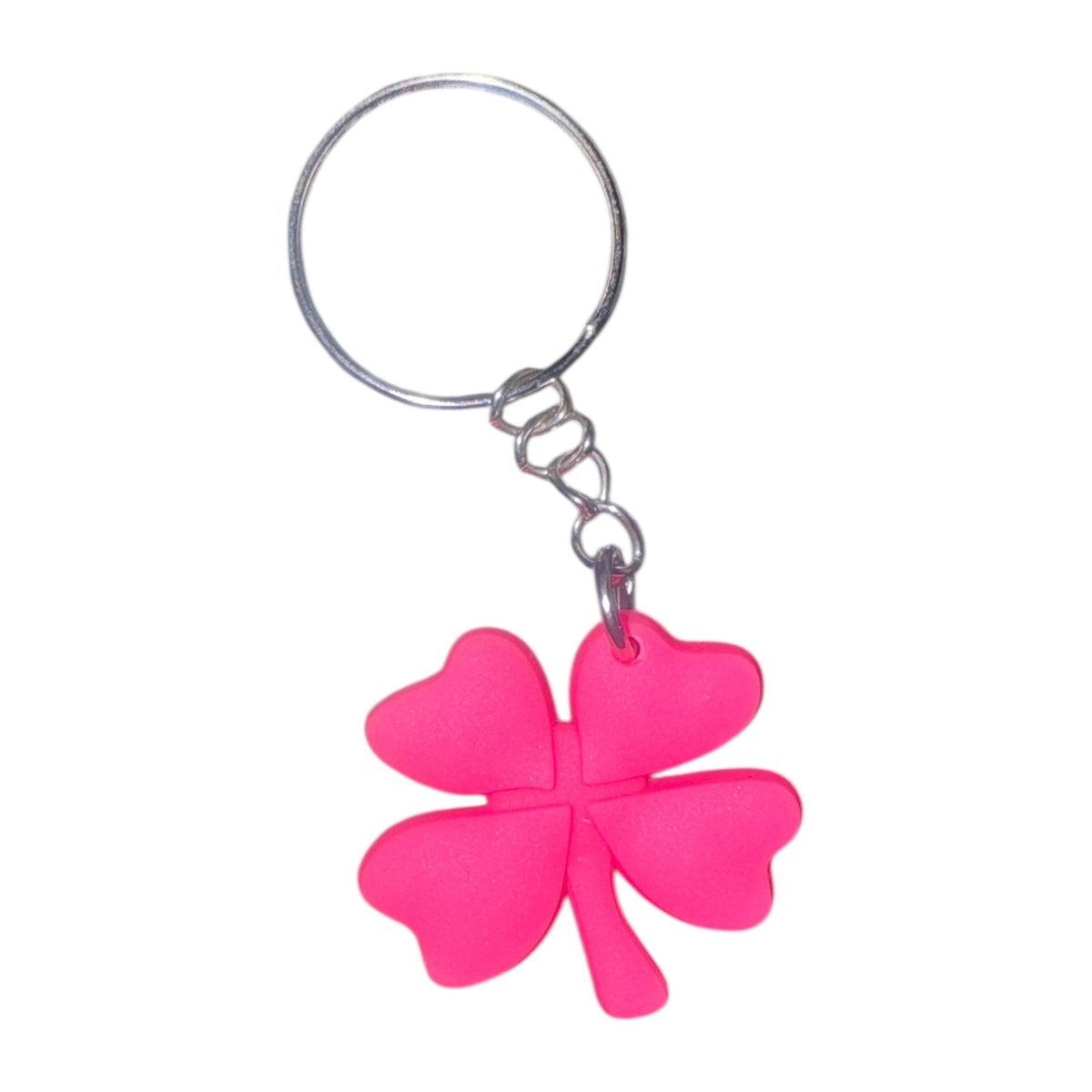 Lucky Flower Keychain - Dark Pink