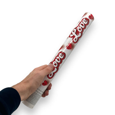 Cannone coriandoli a cuore, 38 cm