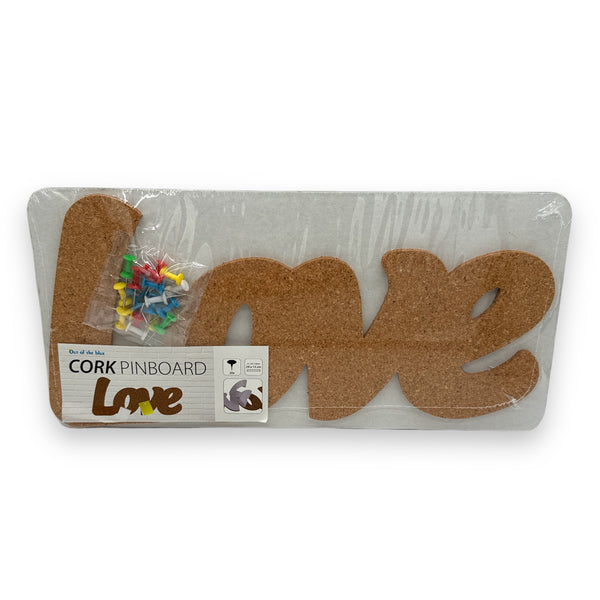 LOVE Kork-Pinnwand - 29 x 13 cm