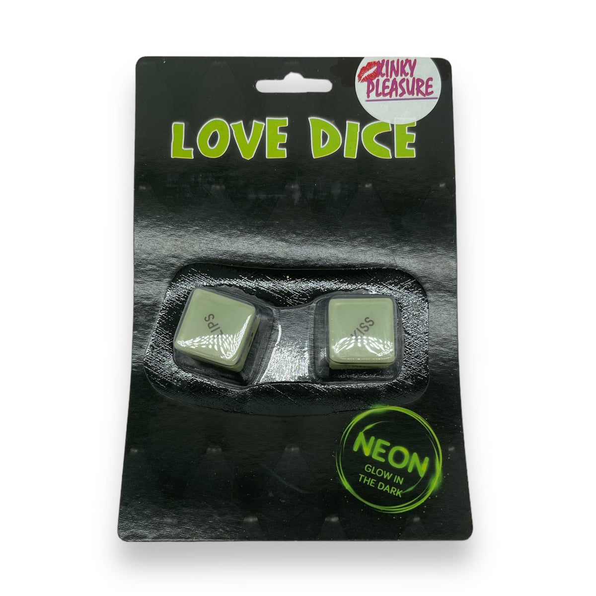 Glow in the Dark Sex Dice With Text Set of 2