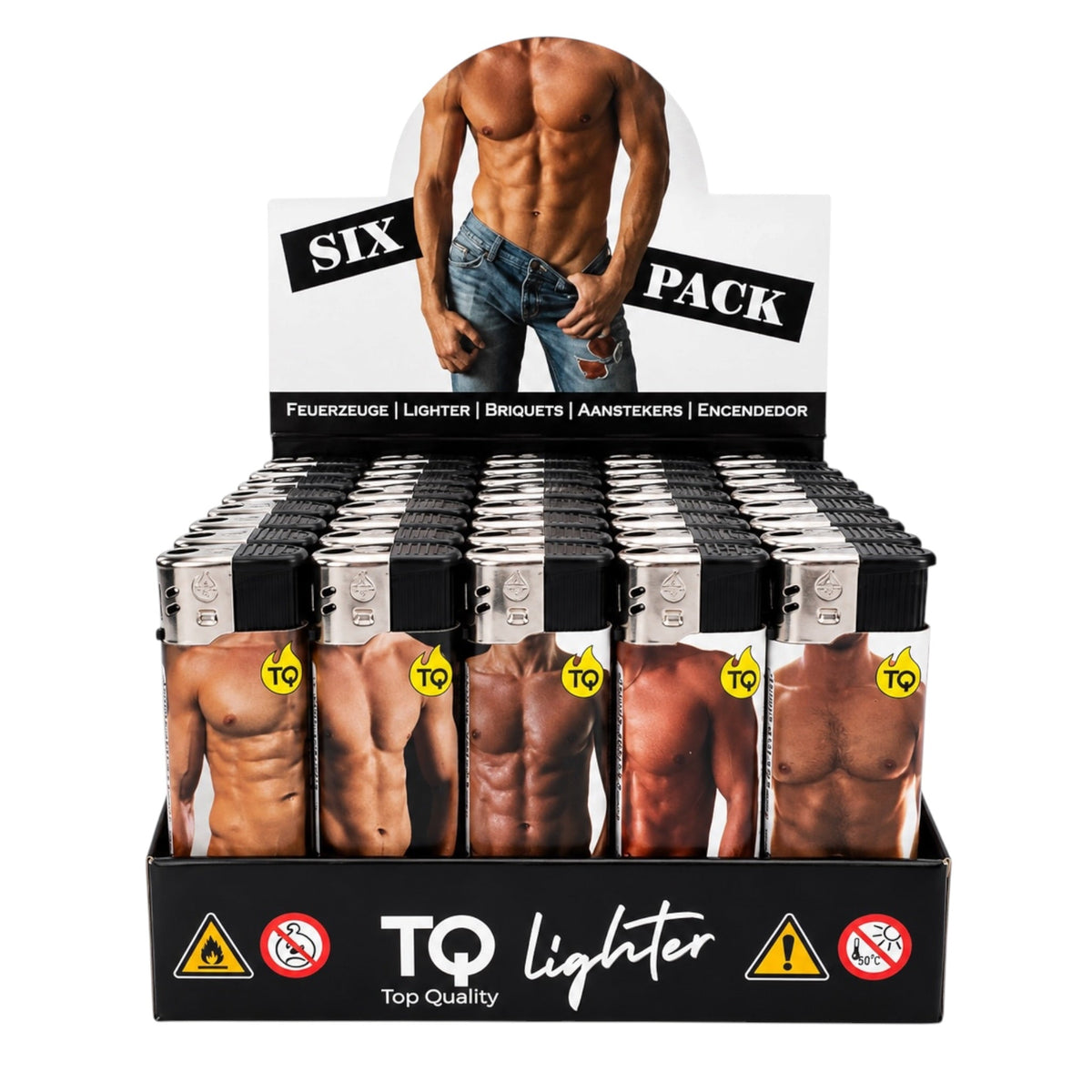 Sexy Man Body Novelty Lighters - Box of 50