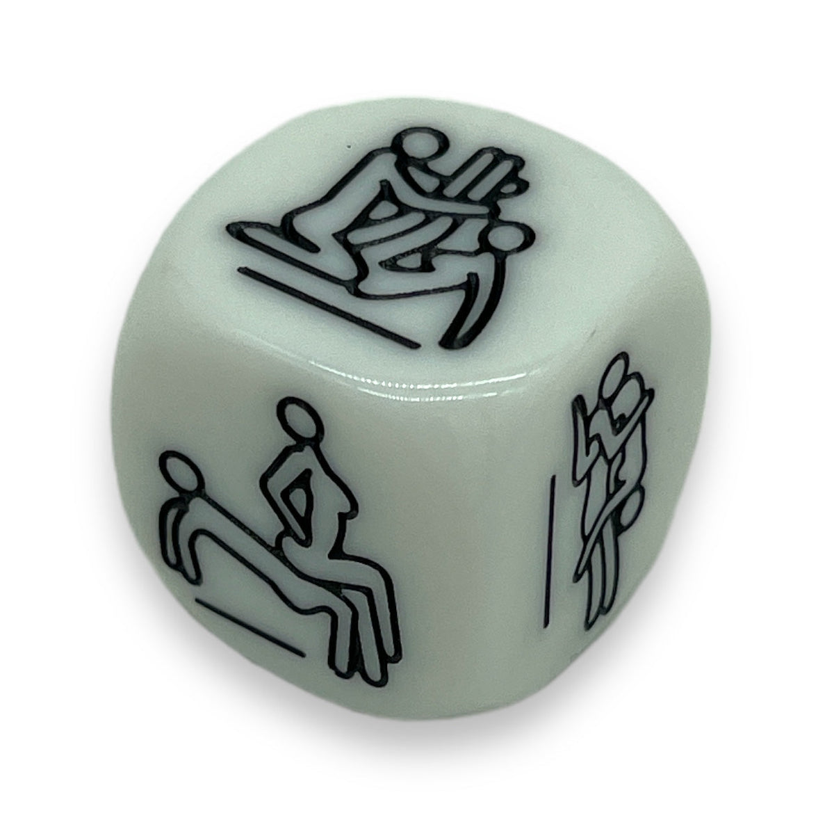 Erotic Sex Dice in White