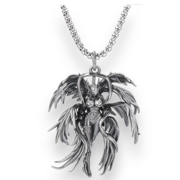 Collier pendentif guerrier ailé
