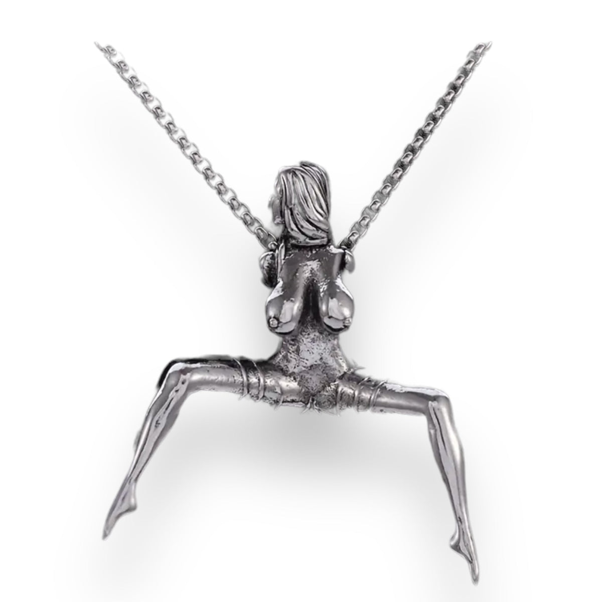 Bondage Pose Pendant Necklace
