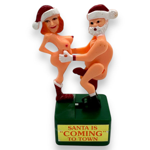 Juguete navideño de cuerda Santa Is Coming