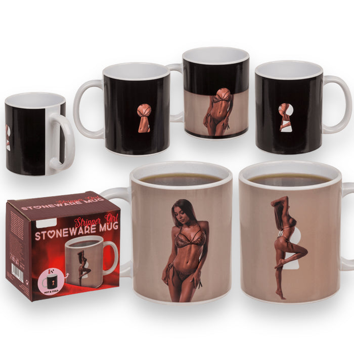 Heat Colour Change Female Stripper Mug - 300ml
