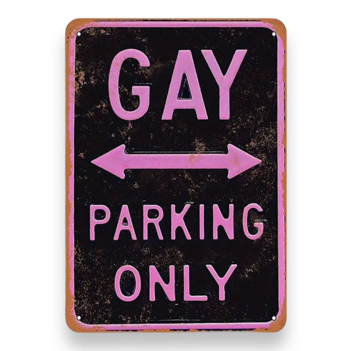 Gay Parking Only Metal Sign, 20x30 cm