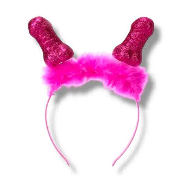 Tiara Pénis Roxa para Despedidas de Solteira