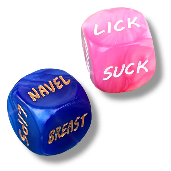 Sexterninger med Tekst, Blå og Rosa, 2 stk.