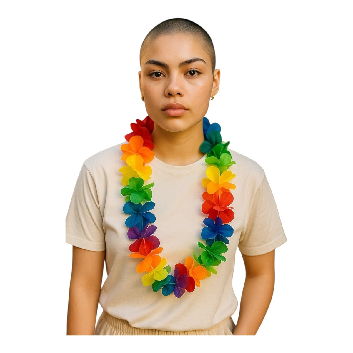 Pride Rainbow Flower Wreath Model 01