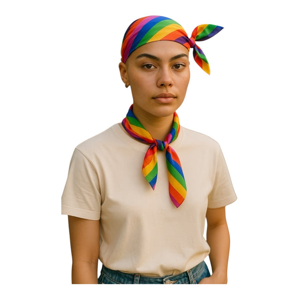 Pride Regenbogen-Bandana-Tuch multifunktional Modell 02