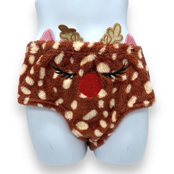 Slip navideño - Reno marrón, tallas S y XL