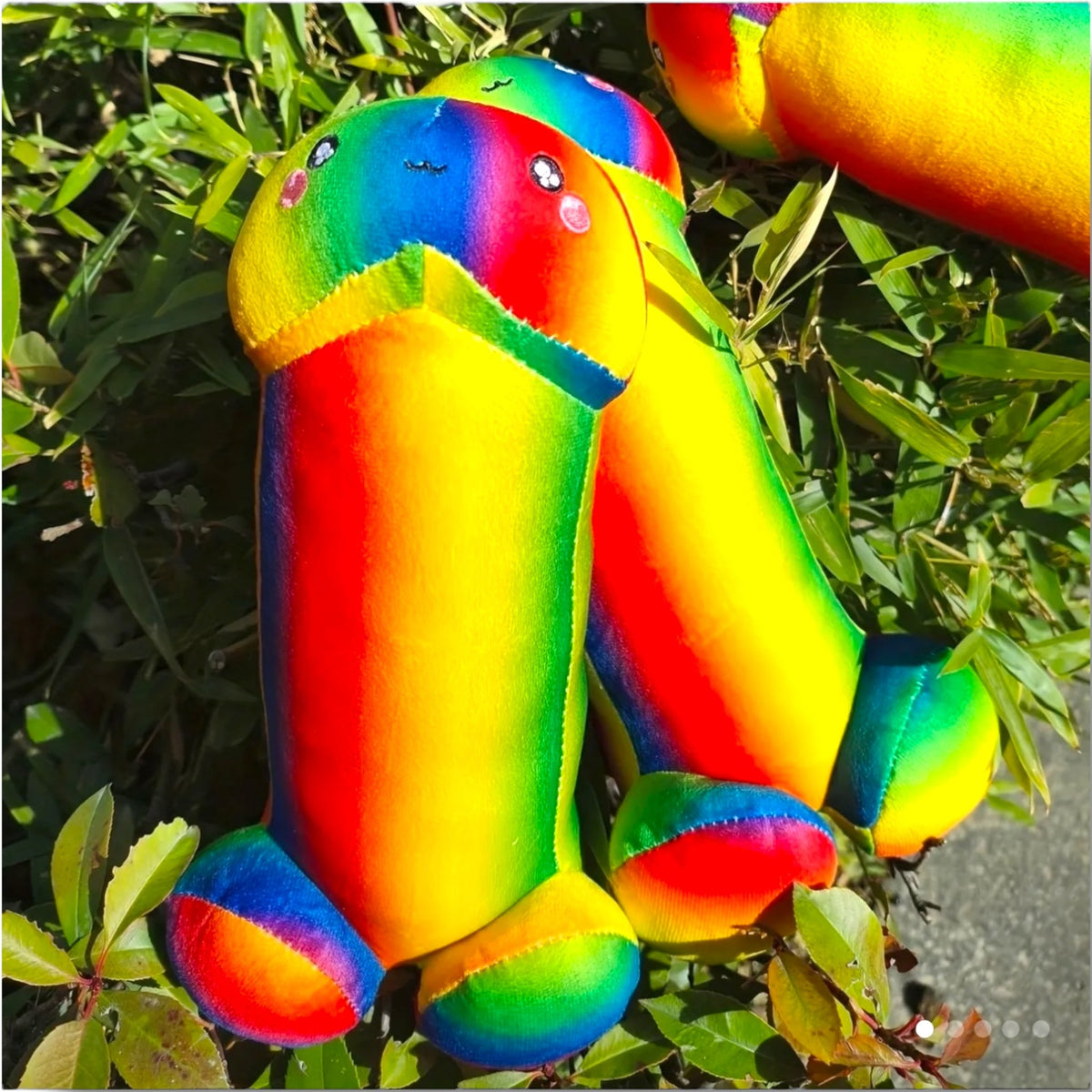 Rainbow Pride Plush Penis, 30 cm