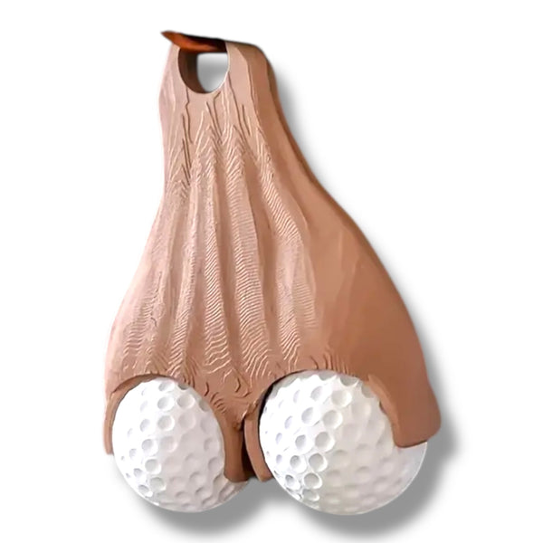 Grappige golfballenhouder voor 2 ballen