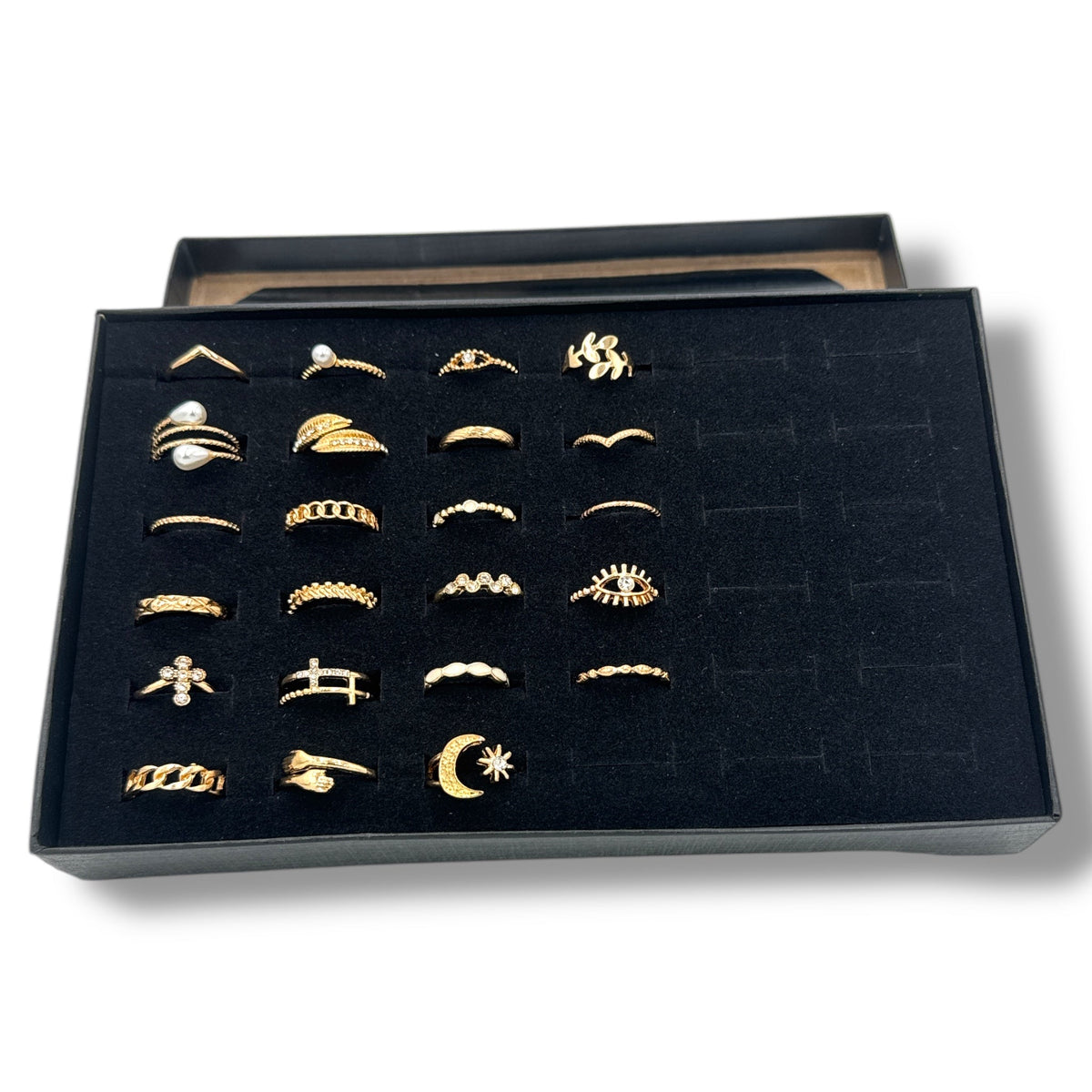 Ring Set with 23 Gold and Silver Tone Rings - photo 5