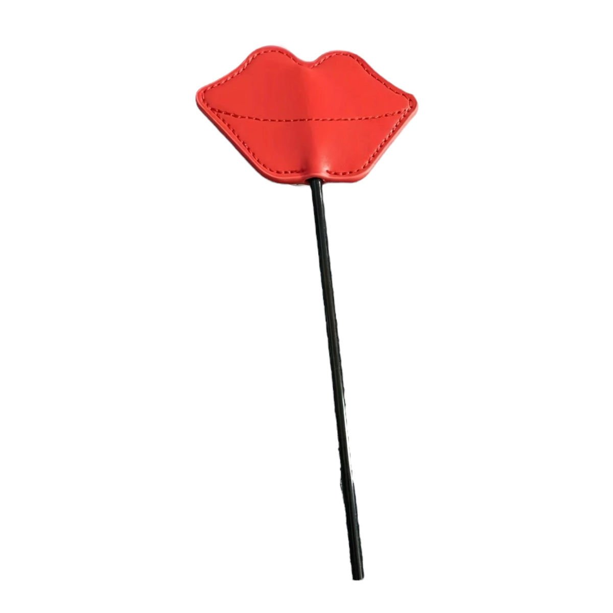 Kinky Lips Paddle Red Faux Leather 32 cm