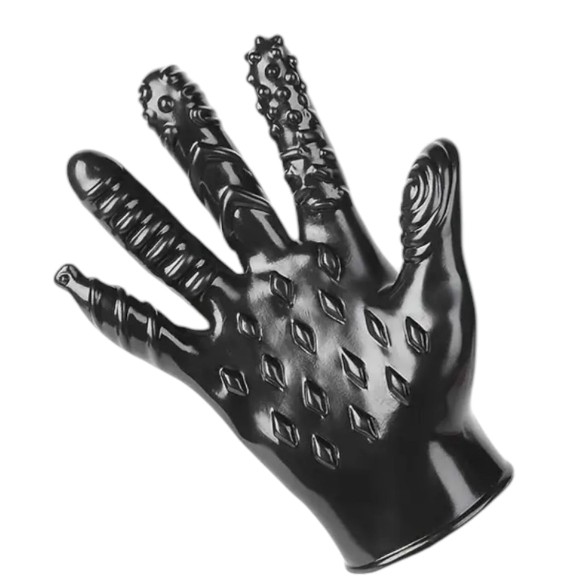 Textured Silicone Finger Glove, 5 Styles in 1 Hand - photo 4