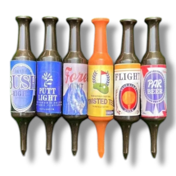 Bier golftees set van 3, twee modellen