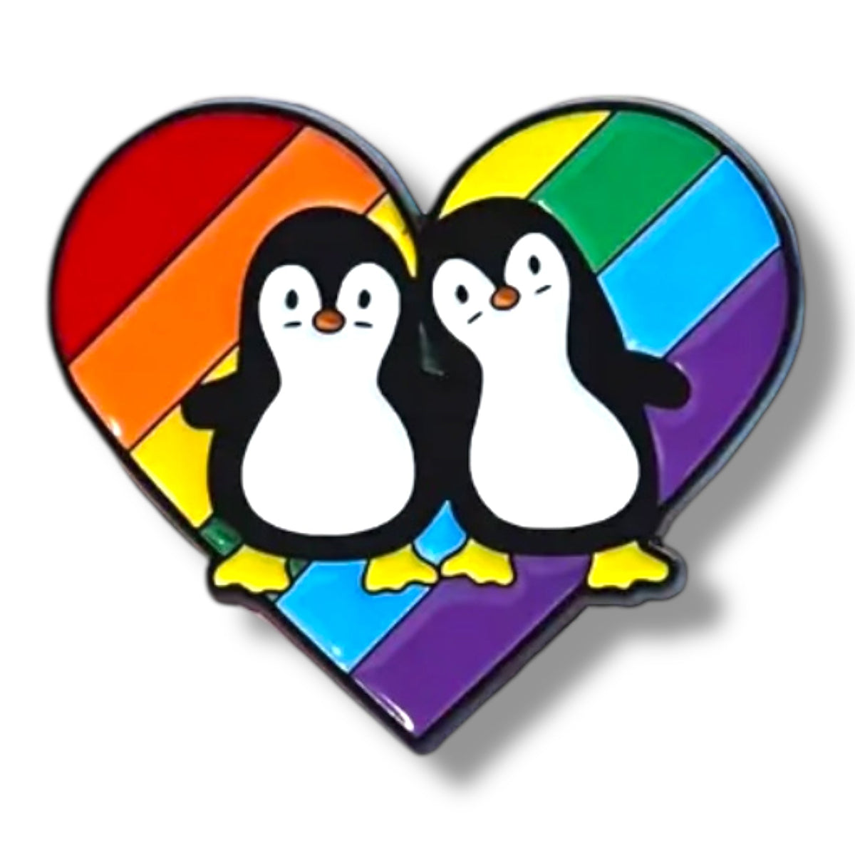 Pinquin Penguin Enamel Pin Badge, 2.59 x 3.02 cm