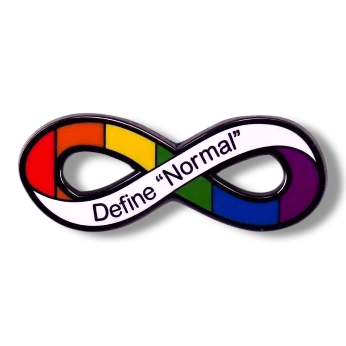 Define Normal Enamel Pin Badge, 4.5 x 2.0 cm