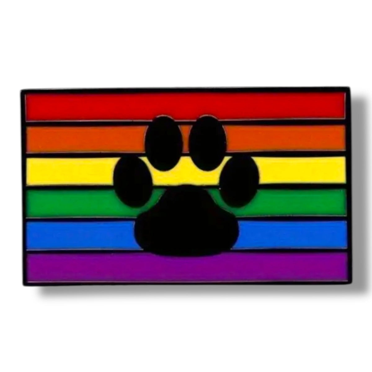 Doggy Nameplate Enamel Pin Badge, 1.7 x 3.0 cm