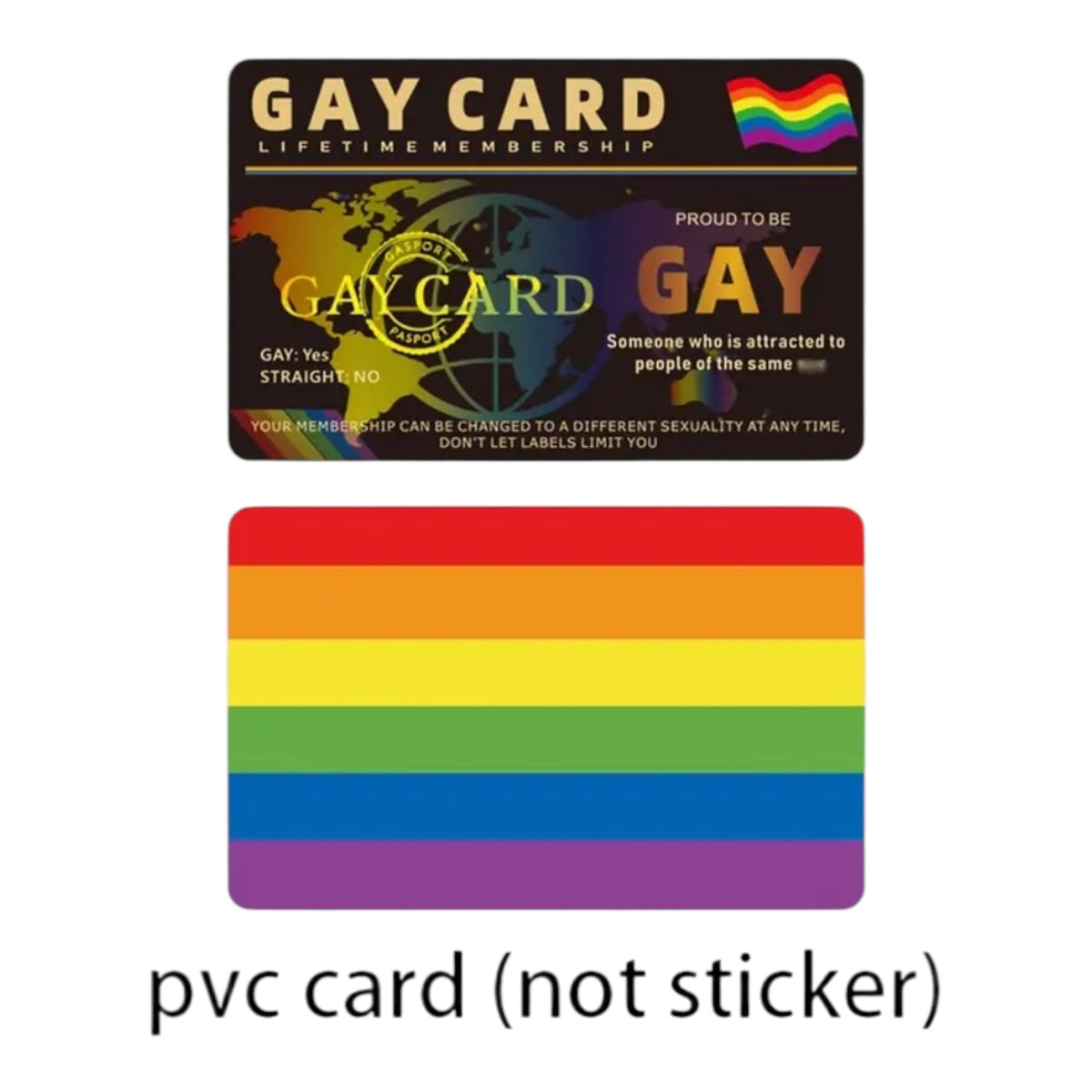 Pride Gay Card Lifetime Membership Novelty Card