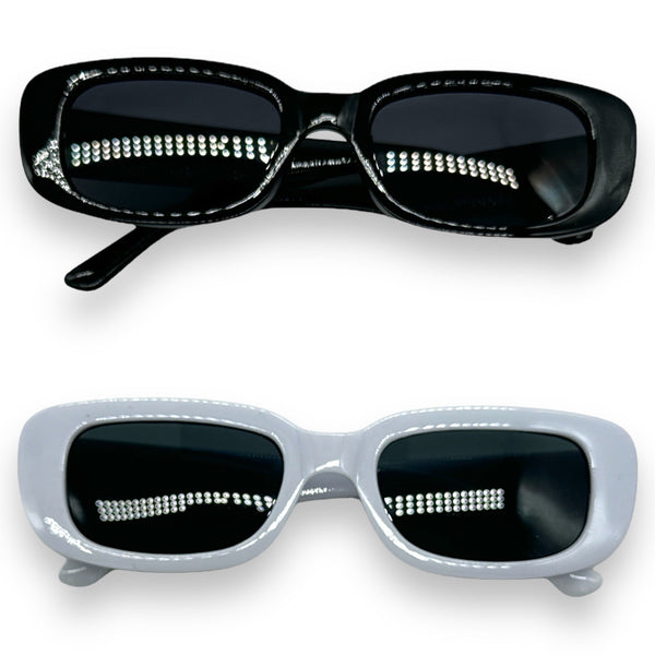 Fashion Brille - Schwarz, Weiß oder 2er Pack