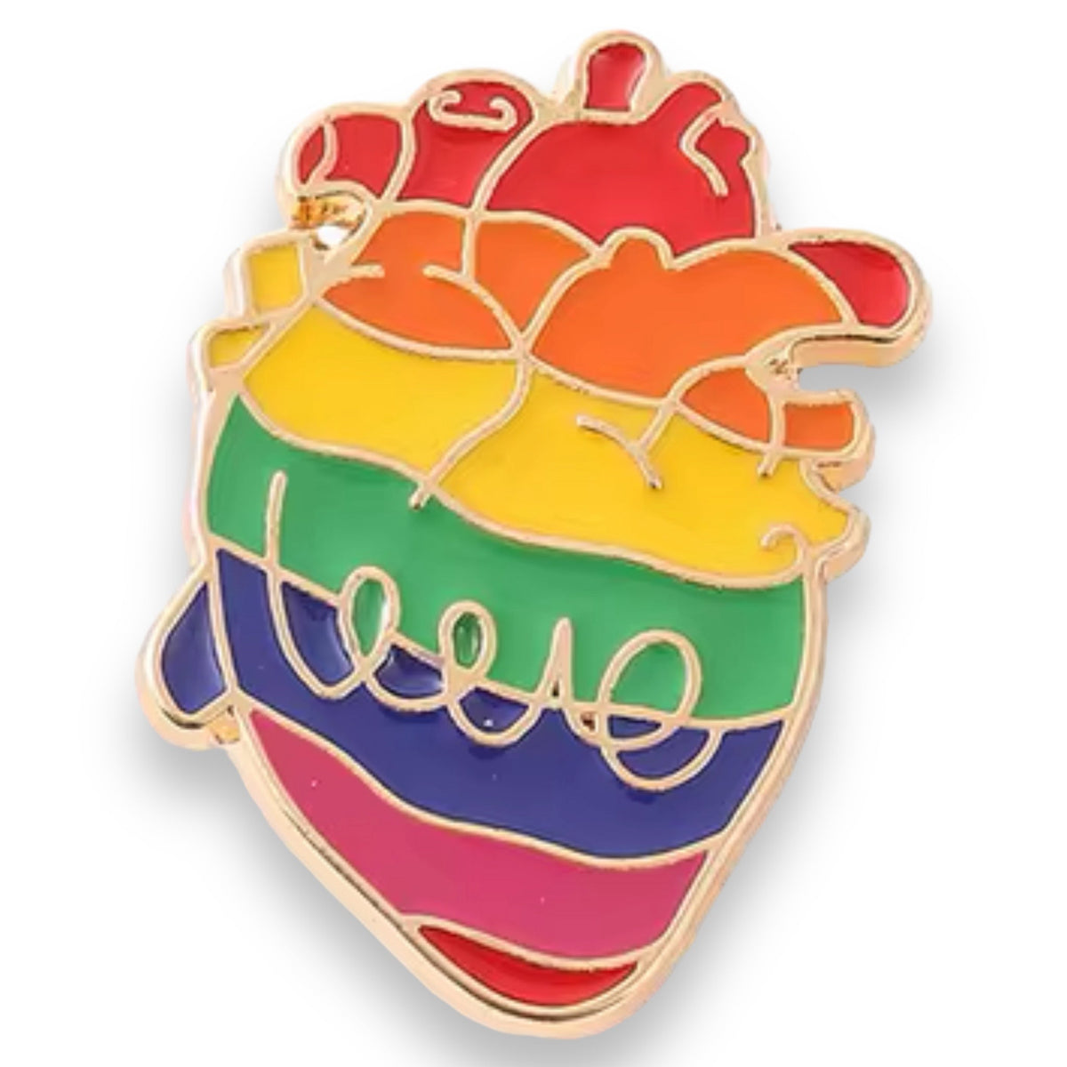 Real Heart With Love Enamel Pin